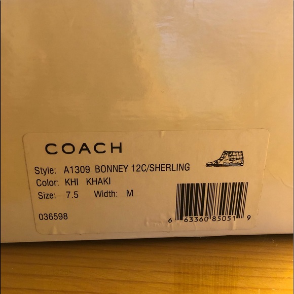 Coach Bonnie Sherling High Tops - Picture 5 of 8